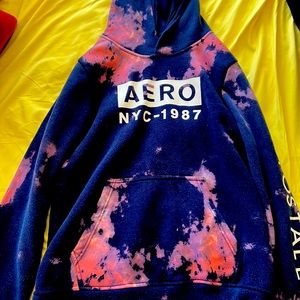 GUC- Aero “tye dye” pull over hoodie 💙💖